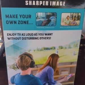 Sharper Image Own Zone Black Wireless Headphones NWT